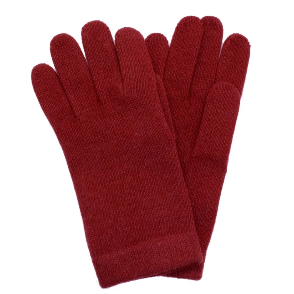 NWT Portolano Cashmere 9" Gloves in Ashton Red